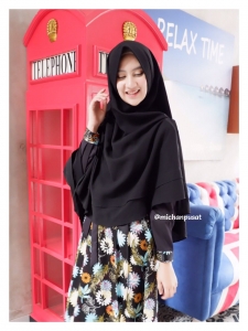 Khimar Ayana-Hitam