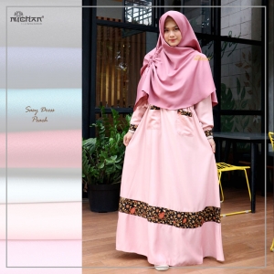 Sasy seri BATIK peach salem