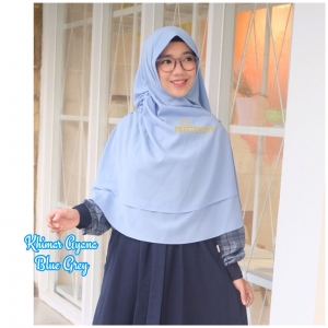 Khimar Ayana Blue Grey