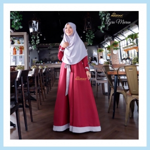 Lyra Dress Marun-Abu