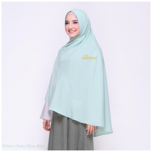 Khimar Caca Hijau Mint