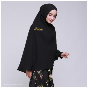 Khimar Caca Hitam