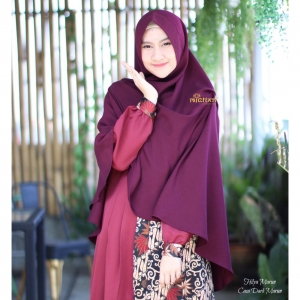 Khimar Caca Dark Marun