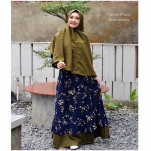 Kirana Dress Michan Seri B Navy