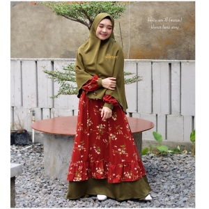 Kirana Dress Michan Seri B Maroon