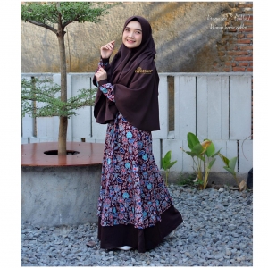 Kirana Dress Michan Seri C Coklat