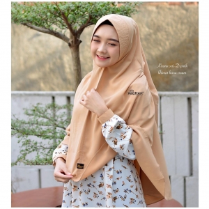 Khimar Hana Cream Coksu