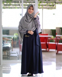 Dhira Dress Linen Navy
