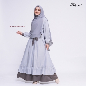 Gamis Kirana H Darkgrey
