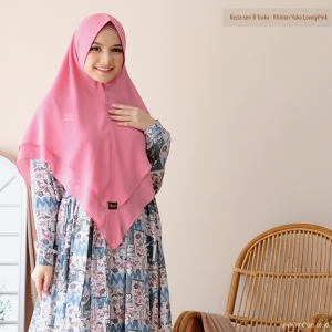 Khimar Yuka Lovely Pink