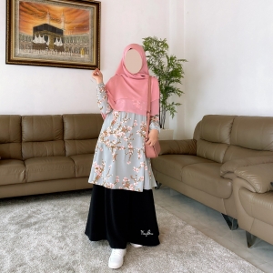 Tunik Safwa 04 Slate Grey