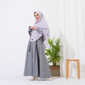 Mala Square Linen Silver