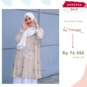 Tunik Safwa 05 Creamy