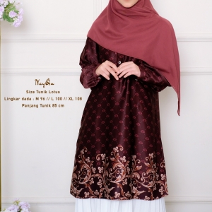 Nayqu Tunik Lotus Marun