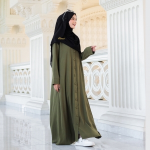 Button Abaya Michan Army