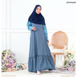 Karin Dress Denim Grey