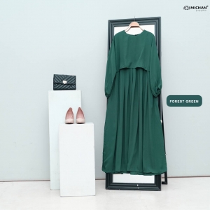 Keira Dress Forest Green