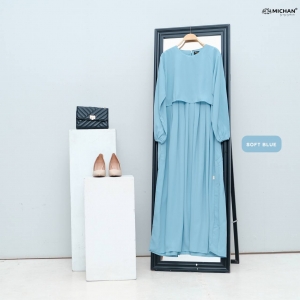 Keira Dress Soft Blue