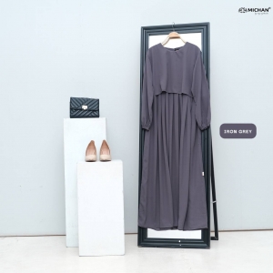 Keira Dress Iron Grey