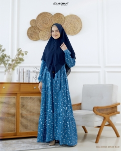 Kila Dress Crinkle DENIM Blue