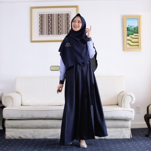 Dhira Dress Navy SQUARE
