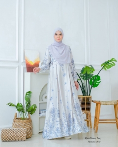 Biya Flowery Dress IVORY