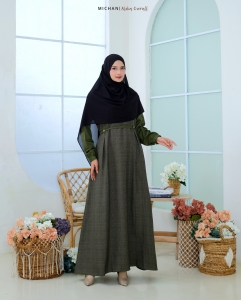 OVERALL Alika Linen Army