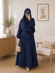 MICHAN Camilia Dress Navy